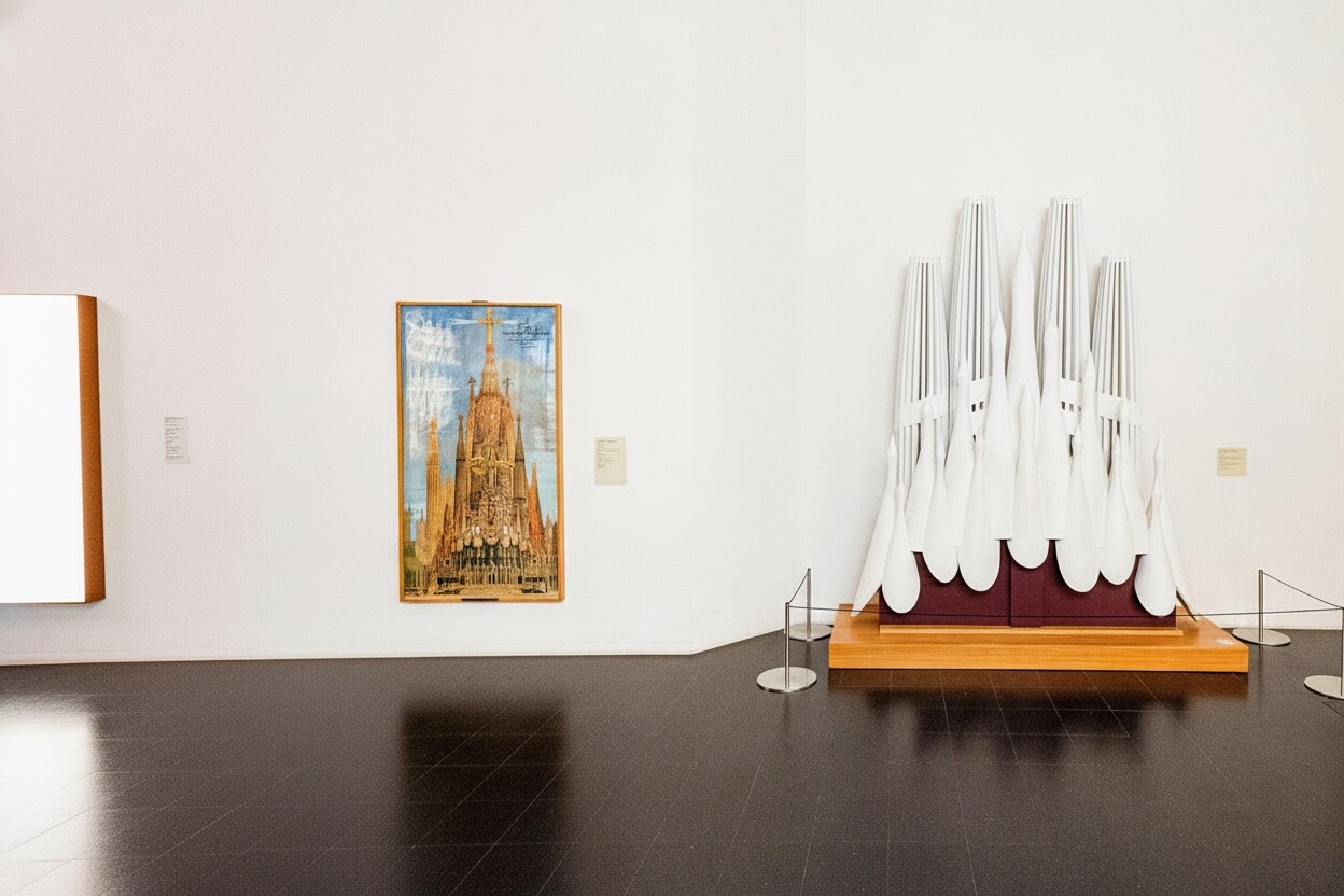 Modelli e progetti di Gaudí nel museo della Sagrada Familia
